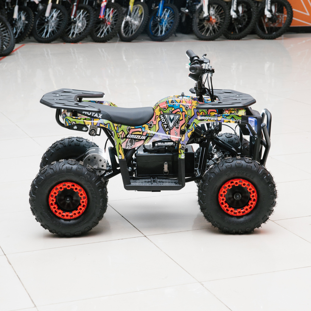 Детский электроквадроцикл MOTAX GRIZLIK MINI E1000 BW
