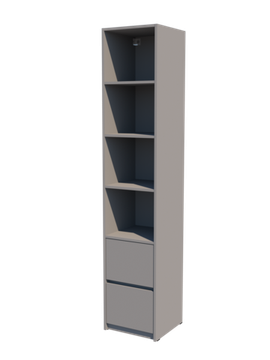 Шкаф ГРАНД-ЛАВОРО-15 /400*2000*400/ шимо светлый / шимо светлый