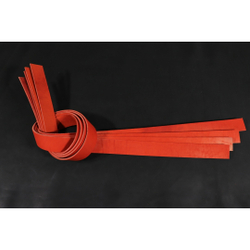 Ременная заготовка Красная гладкая