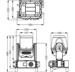 IP65 200W Splicable Moving Light