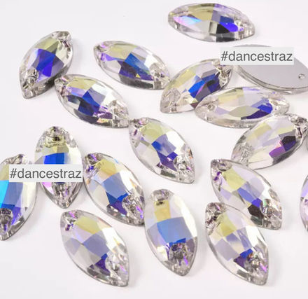 Стразы пришивные, Horse Eye, MoonLight, A3-P61, 9*18mm, (500 ea/pkg), A3 (F2)