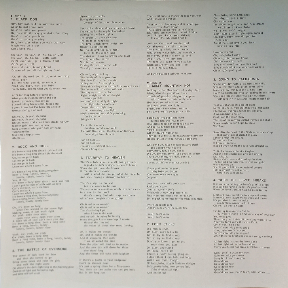 Led Zeppelin / Led Zeppelin IV (Untitled) (LP)