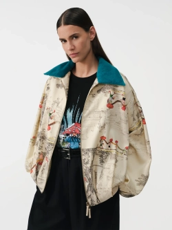 Куртка-бомбер принтованная OLA OLA