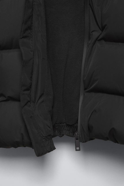 ZARA СТЕГАНАЯ КУРТКА WATER-REPELLENT, ЧЕРНЫЙ