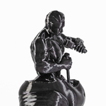 Фигурка интерьерная "Скульптор своего тела", мужчина, черная