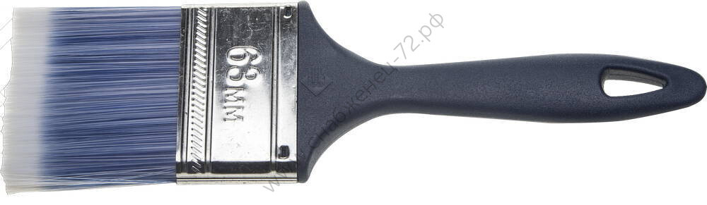 ЗУБР Аква КП-13 63 мм, 2,5'' искусственная щетина, пластмассовая ручка, Плоская кисть, МАСТЕР (4-01013-063)