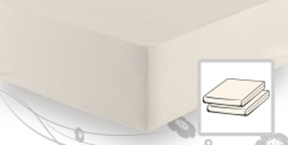 Простыня трикотажная 90-110x200 Elegante 8000 натуральная