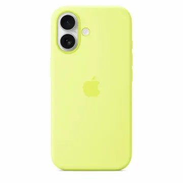 Чехол Apple 17 Silicone Case with MagSafe – Neon Yellow