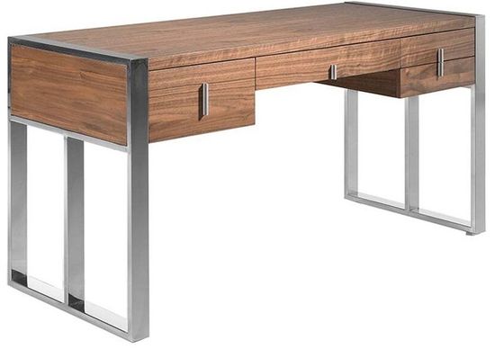 Письменный стол MQ2003 /3135 орех и хромированная сталь Испания