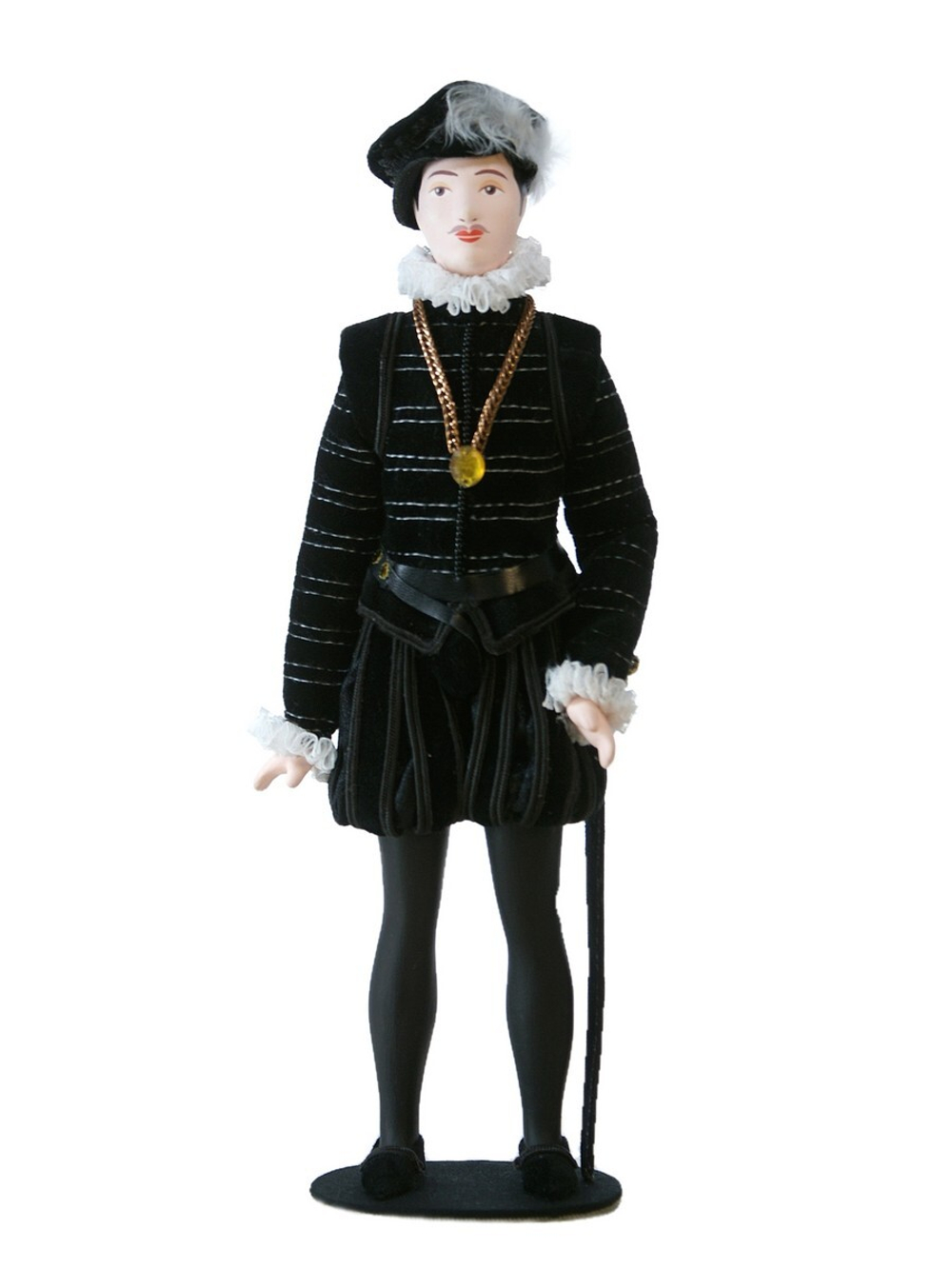 Кукла коллекционная в мужском придворном Испанском костюме