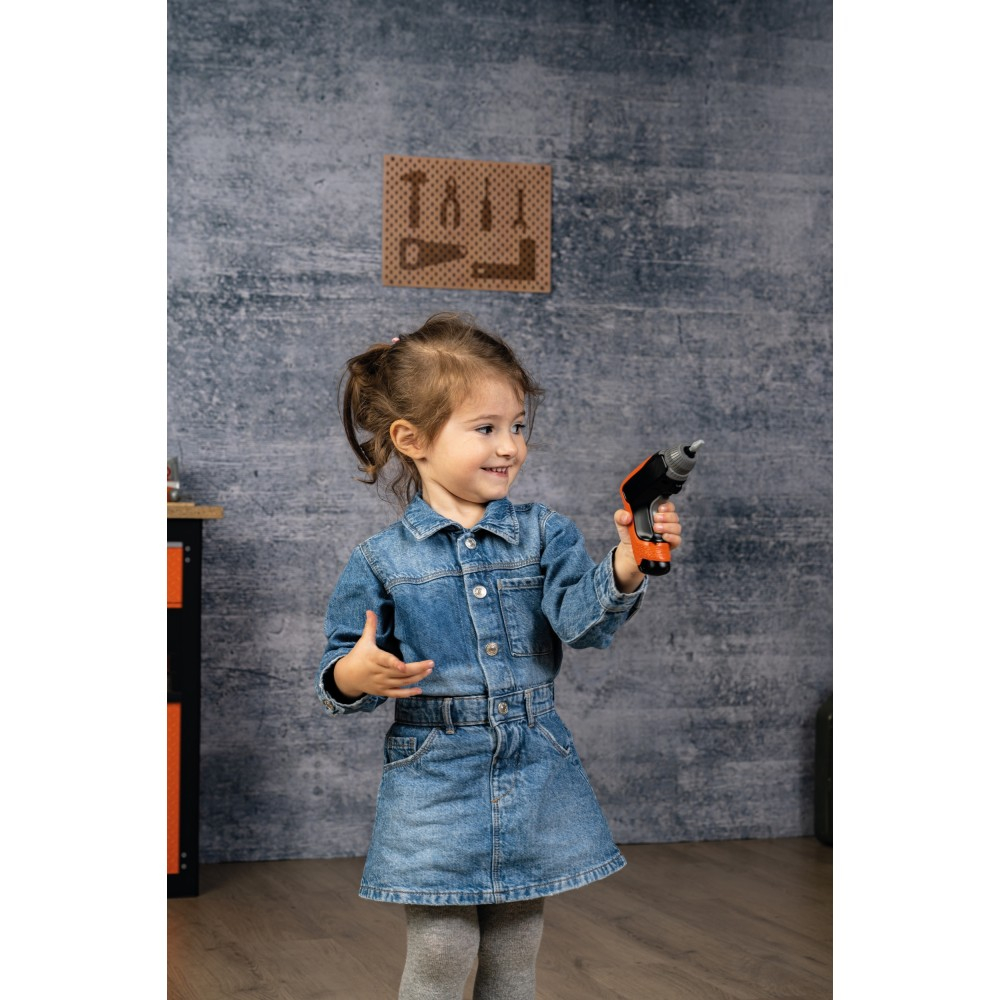 Детский верстак Smoby Black 360740 & Decker Bricolo Center с 79 аксессуарами от 3 лет — фото 11