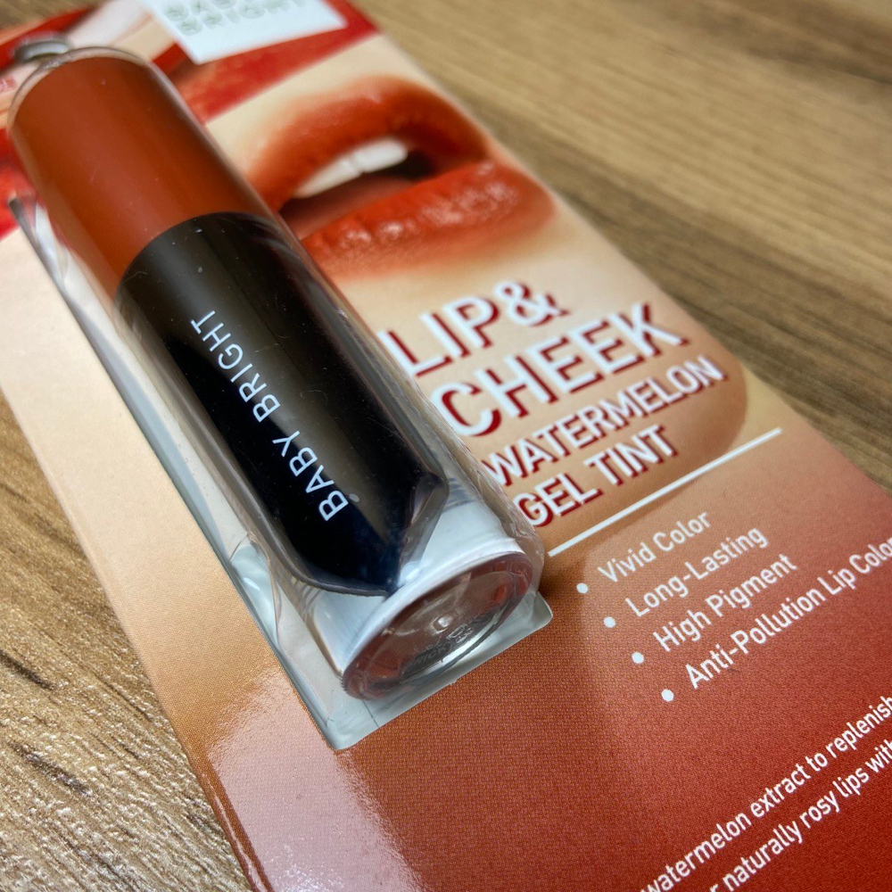 Тинт для губ Baby Bright #01 Brick Orange Lip & Cheek Watermelon Gel Tint гелевый тон #01 Кирпично-оранжевый 2,5 г