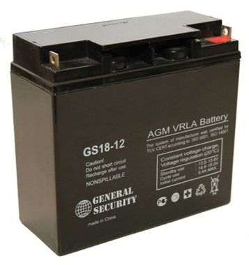 Аккумуляторы GENERAL SECURITY GS 18-12 ( GS12-18 ) - фото 1