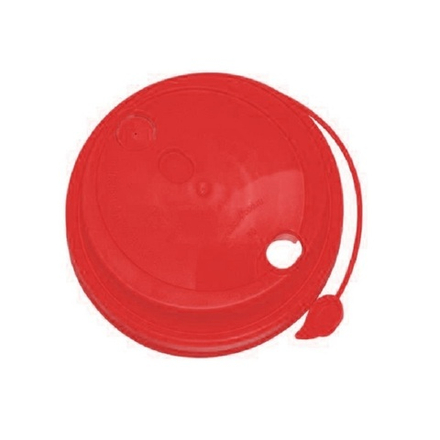 Крышка 80 мм с клапаном красная ПП Покров. Полимер