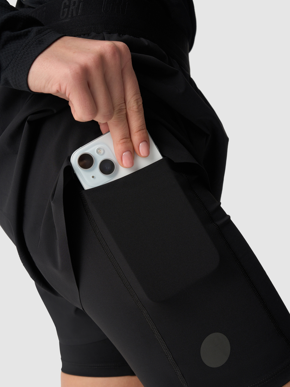 Шорты женские 2в1 GRI Лето чёрные