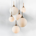 813063 Люстра GLOBO 6х40W E14 шампань/белый