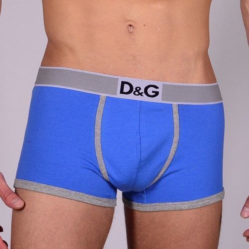 Мужские трусы боксеры синие D&amp;G Blue Boxer