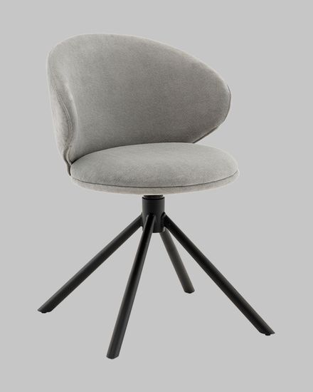 Стул Труфальд велюр светло-серый