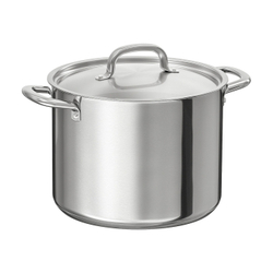 IKEA 365+ Кастрюля с крышкой, нержавеющая сталь, 8,0 л