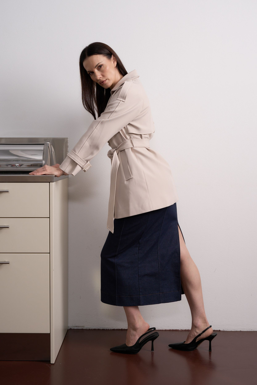 Тренч Фергана укороченный