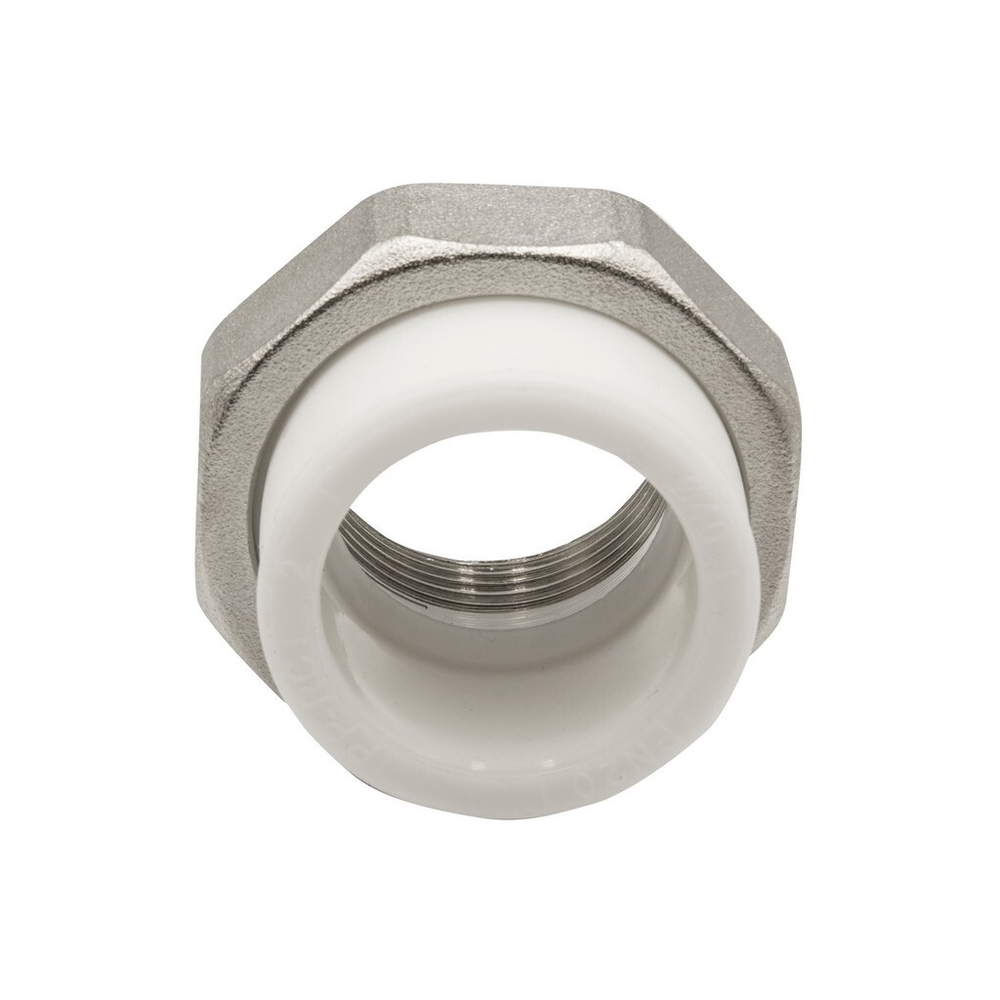 Муфта комб. разъемная, вн 40х1 1/4" EVER® plast БЕЛЫЙ (Россия)