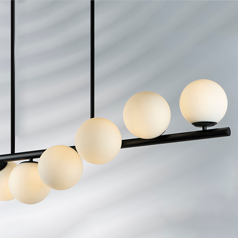 815187 Люстра CROCO 8х40W E14 ЧЕРНЫЙ МАТОВЫЙ