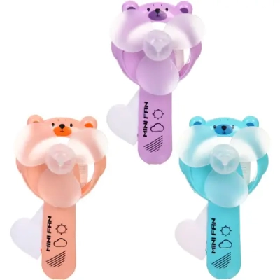 Вентилятор «Медвежонок» 12*6 см, микс