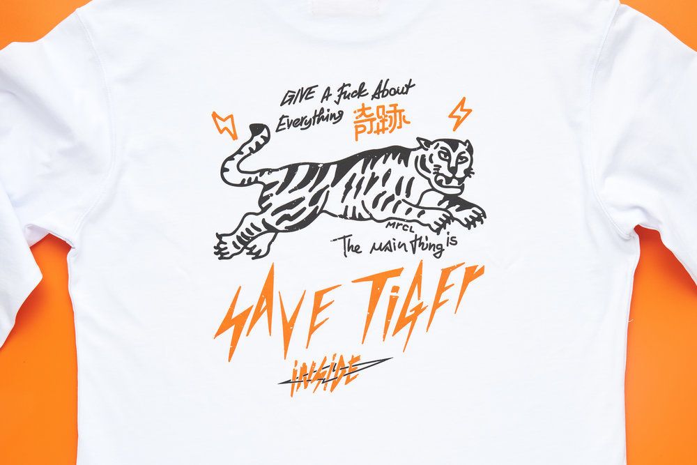 Купить Лонгслив Tiger Белый Лонгслив Tiger Белый