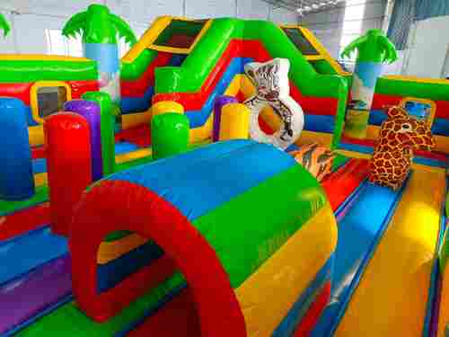 Коммерческий надувной батут "Сафари-джунгли ЭКСТРА", 8*6*2,5 м