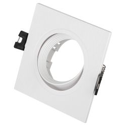 Встраиваемый светильник декоративный ЭРА KL92-1 WH MR16/GU5.3 белый, пластиковый | Декоративные встраиваемые светильники