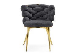 Стул на металлокаркасе Rendi gray / gold