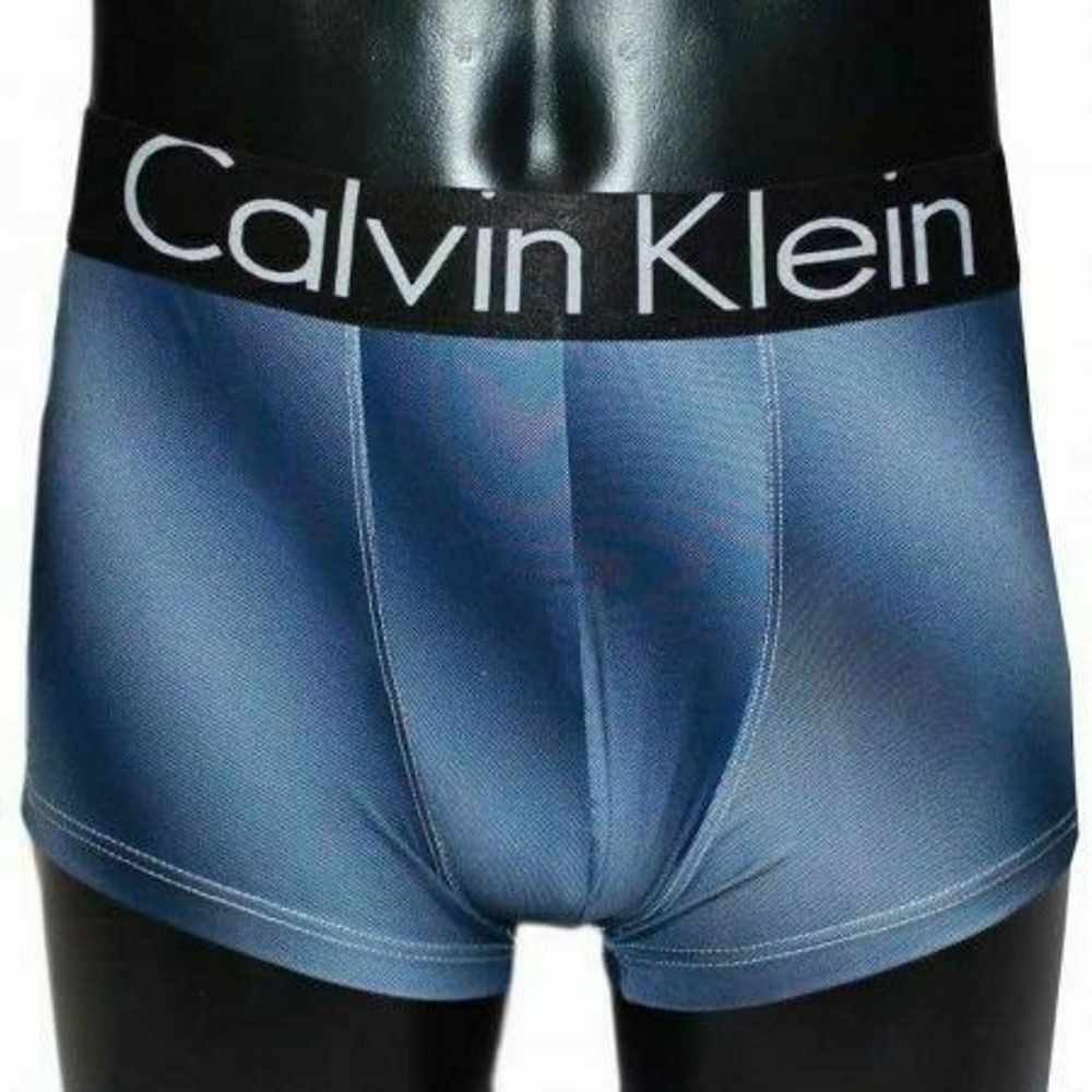 Мужские трусы боксеры синие  Calvin Klein
