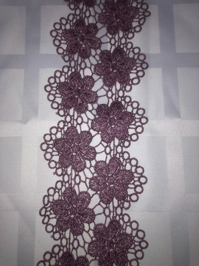 Кружево плетенное, гипюр, 85мм, 1м