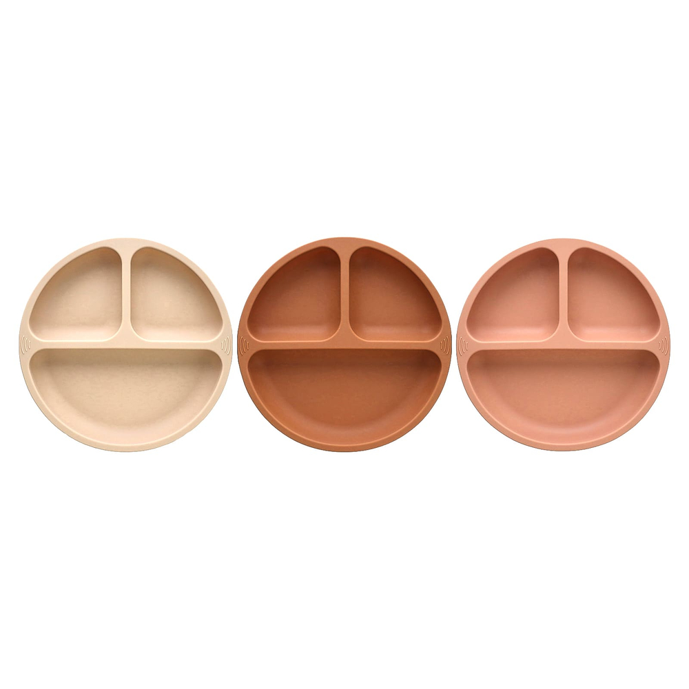 KeaBabies, силиконовые чашки для препарирования, с насадкой PrepGrip™, для детей 6–36 месяцев, терракотовый, 3 шт.