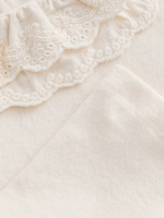 Лонгслив с воротником для девочки Next 168-478, Кремовый