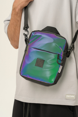 Сумка мессенджер KUL'TURA "Big Pro" Радужный Рефлектив