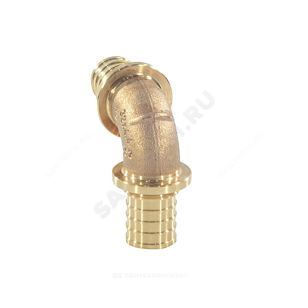 Угольник для PE-X труб аксиальный бронза Дн 16х90гр RAUTITAN PLATINUM RX Rehau 13777011001