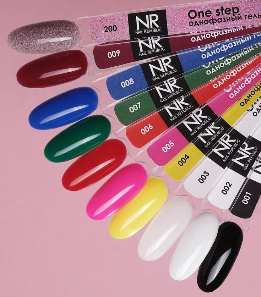 Nail Republic Гель-лак One step 003 Молочный однофазный, 10 мл