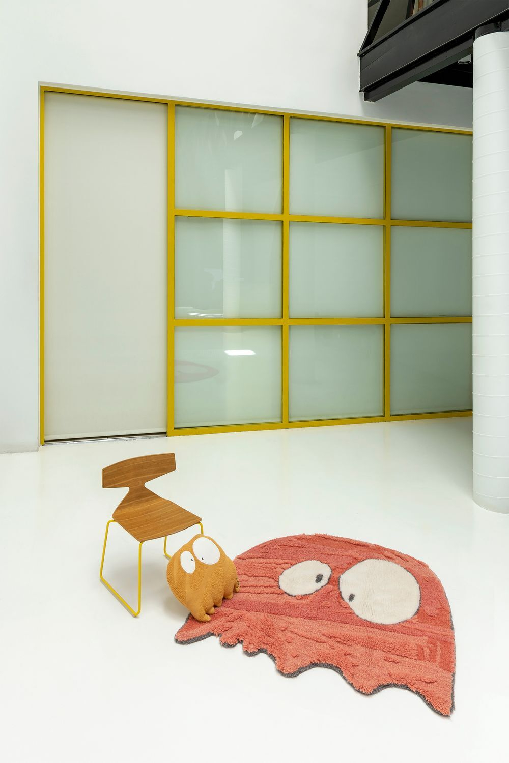 Шерстяной стираемый ковер Lorena Canals Ghosty (100 x 100 см)