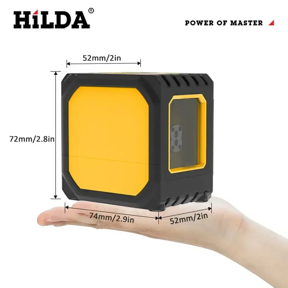 Лазерный уровень, 2 линии, USB-аккумуляторная батарея