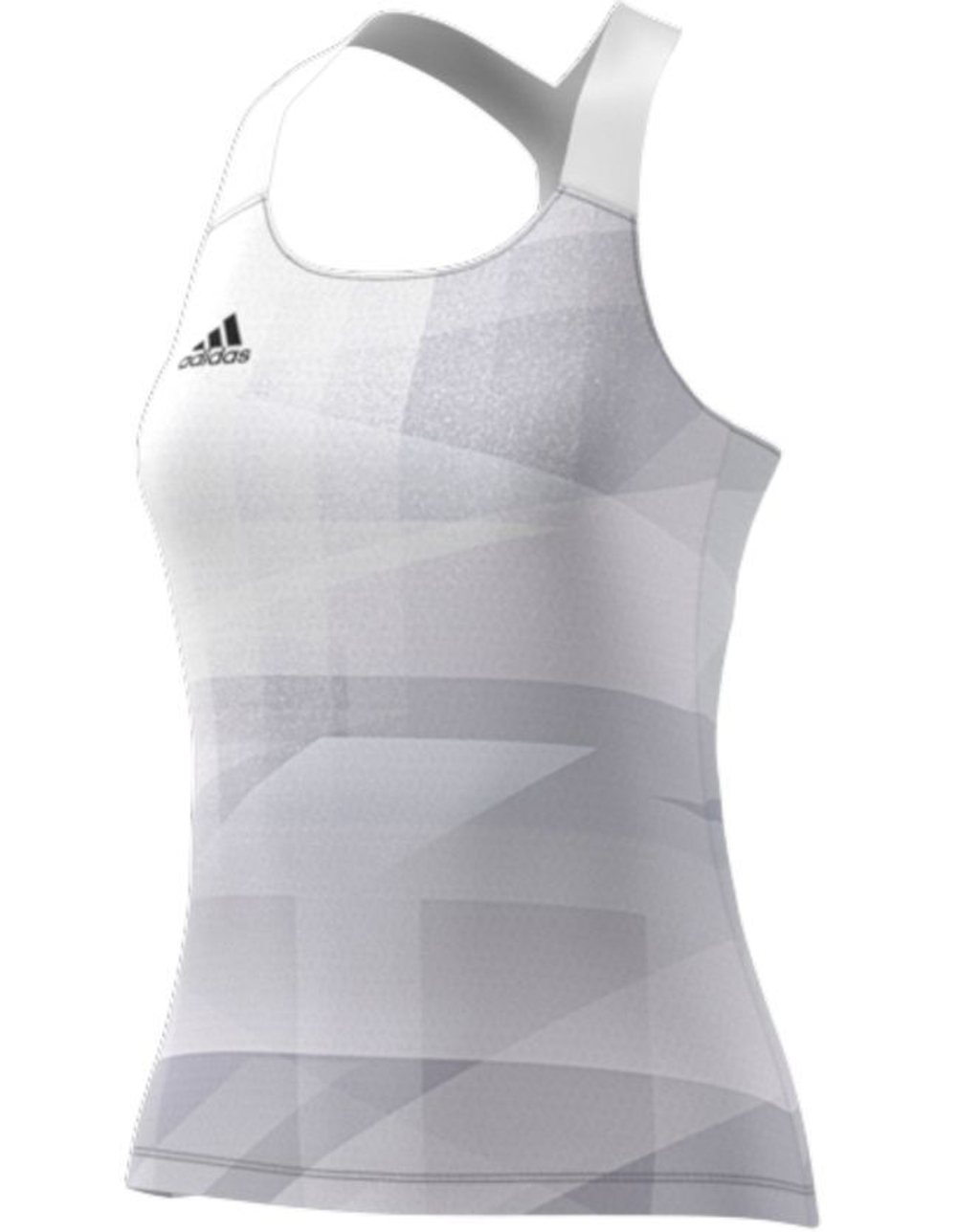 Женский топ теннисный Adidas Tennis Tokyo Y-Tank Primeblue HEAT.RDY W - white/dash grey/black