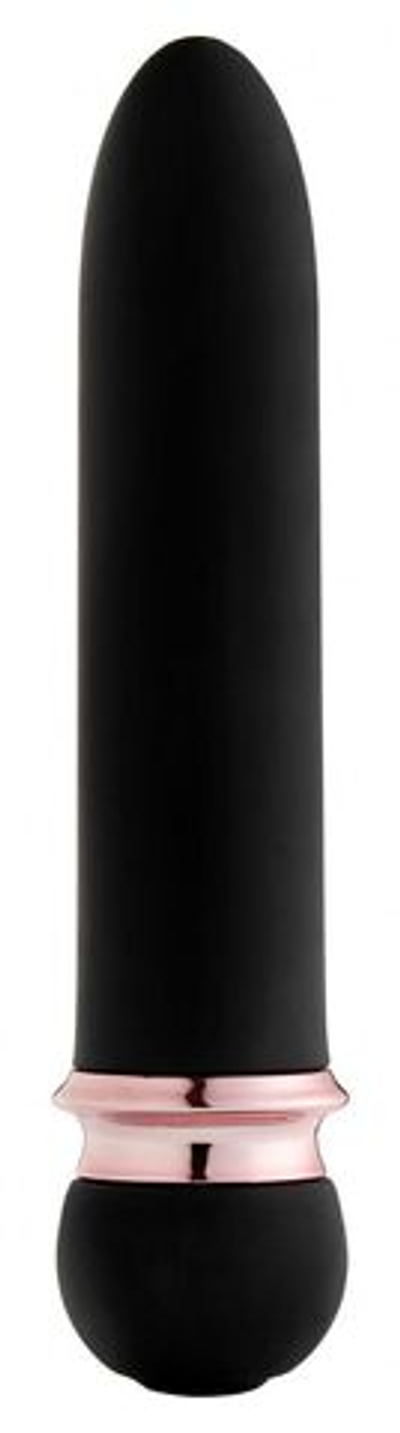 Черная вибропуля Satisfaction Powerful Bullet - 11,7 см. (Цвет: черный)