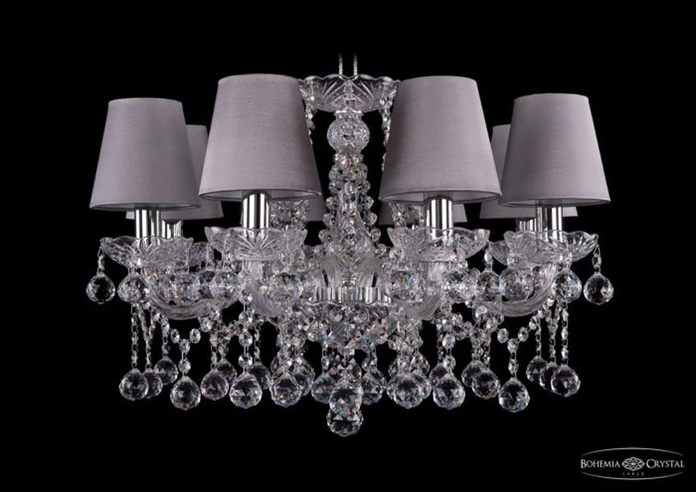 Подвесная люстра Bohemia Ivele 1413/8/200/Ni/Balls/SH24