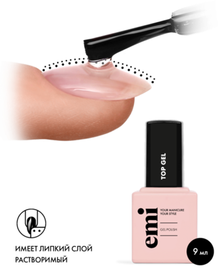 E.MiLac Top gel, 6 мл.