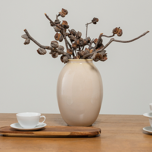 Ваза Nature 29 см | бежевая