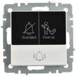 BRITE Кнопка звонка с индикацией для отелей 10А ВС10-1-9-БрБ белый IEK