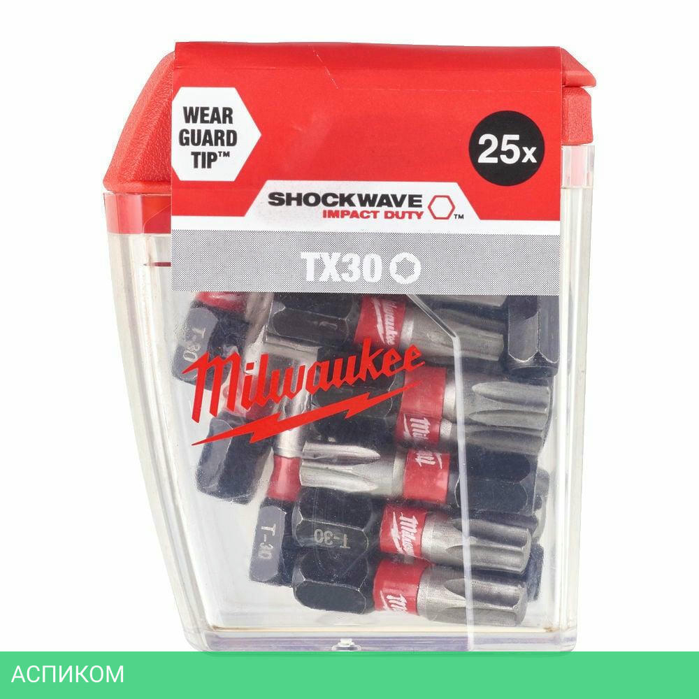 Бита Milwaukee Shockwave TX30 25мм 25шт (4932430886)