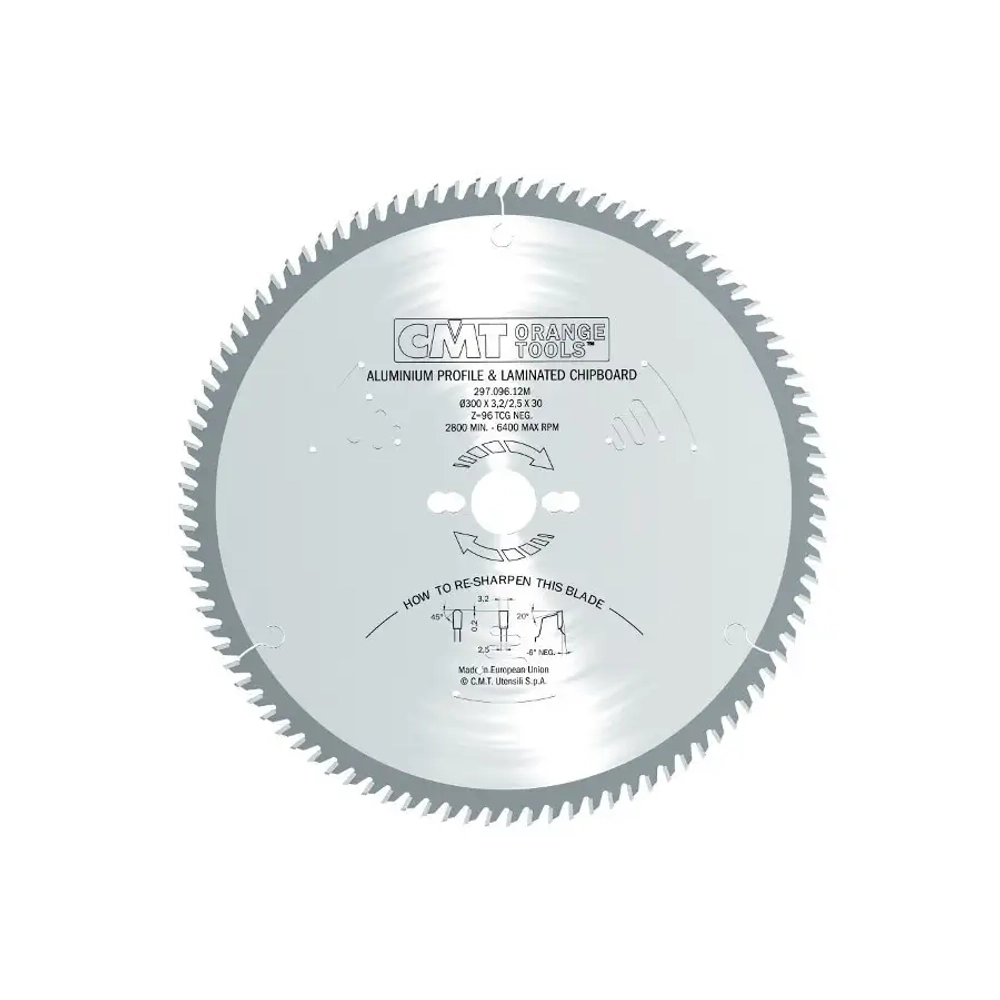 Диск пильный 190x30x2,8/2,2-6° TCG Z=64 CMT 296.190.64M