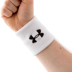 Теннисные напульсники Under Armour Performance Wristbands - White