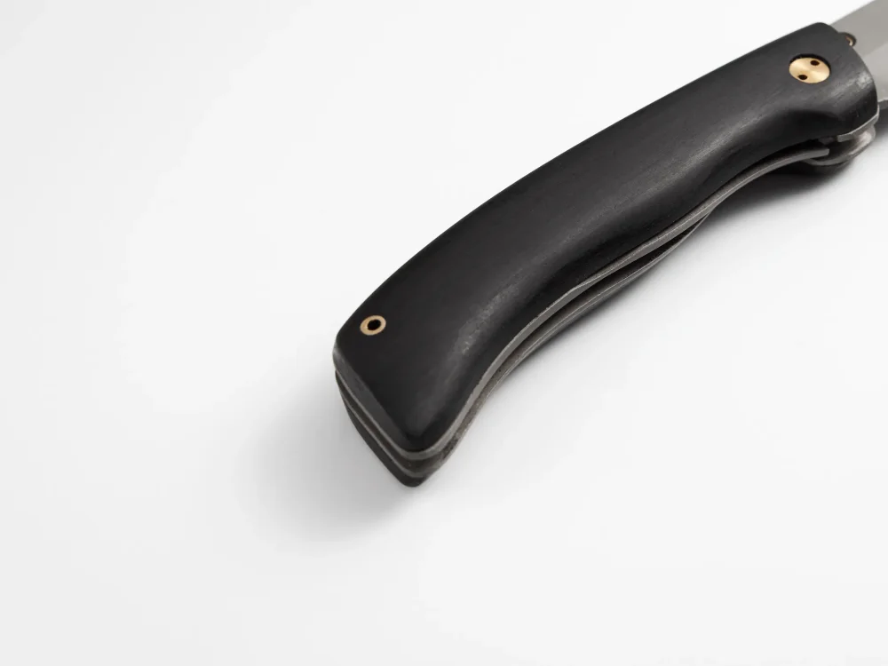 Складной нож "Скаут", сталь Х12МФ, рукоять черный мореный граб